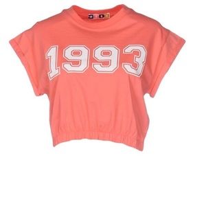 Msgm peach 1993 crop top